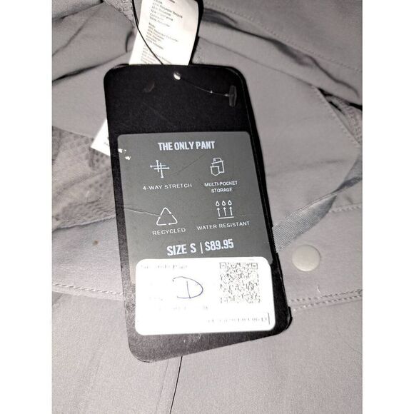 New Small Short Fabletics Shadow Grey The Only Pants NWT Casual Athletic - Picture 9 of 11